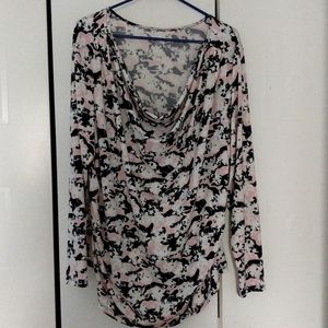 Lane Bryant cowl neck front blouse